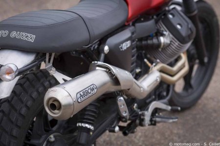 Moto Guzzi V7 II Style Scrambler : échappement Arrow