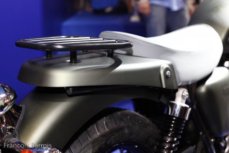 Milan-Triumph T100 McQueen : porte paquet