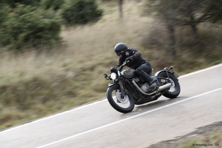 Triumph Bonneville Bobber 1200 : plutôt confortable