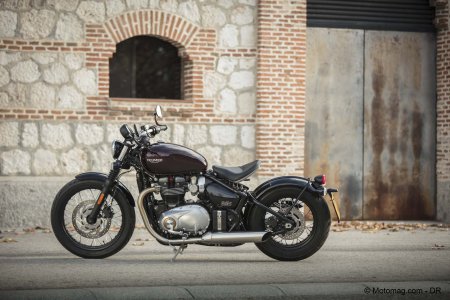 Triumph Bonneville Bobber 1200 : ligne sobre et basse