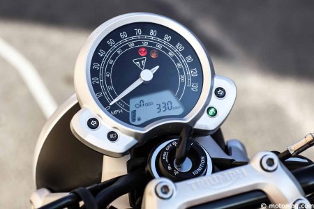 Triumph Street Twin : le beau compteur