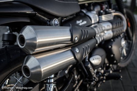 Triumph Street Scrambler : double ligne d’échappement
