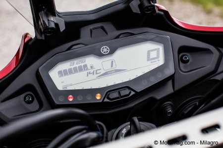 Yamaha Tracer 700 : instrumentation numérique