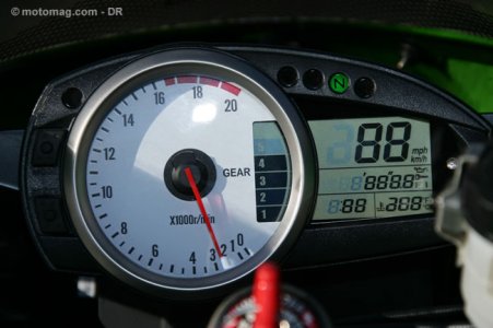 Kawasaki Ninja ZX-6R : à bord