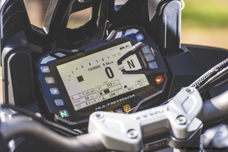 Ducati Multistrada 1200 Enduro : instrumentation complète