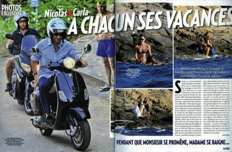 Quand Sarkozy roule en scoot, ça fait mal !