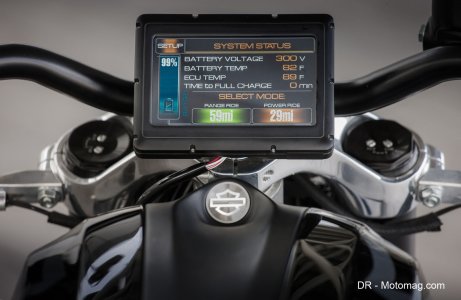 Harley-Davidson LiveWire : tactile