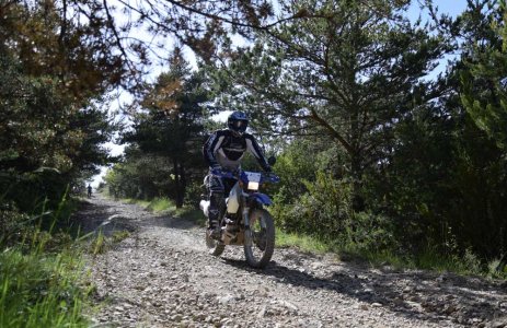 Moto Trail Tour de Provence, descente
