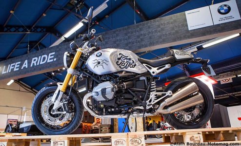 Salon Moto Légende 2015 : BMW R nineT préparée