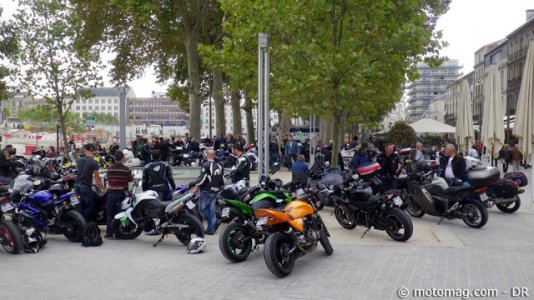 Anti-CT moto - Niort : petit rassemblement