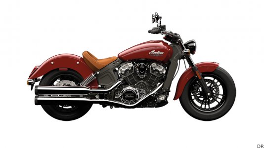 Indian Scout : bordeaux rétro