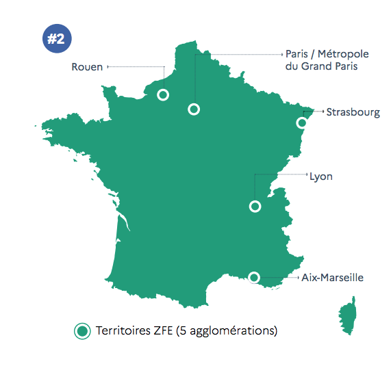ZFE restrictions assouplies seuils de pollution paris lyon rouen strasbourg aix-marseille 2023