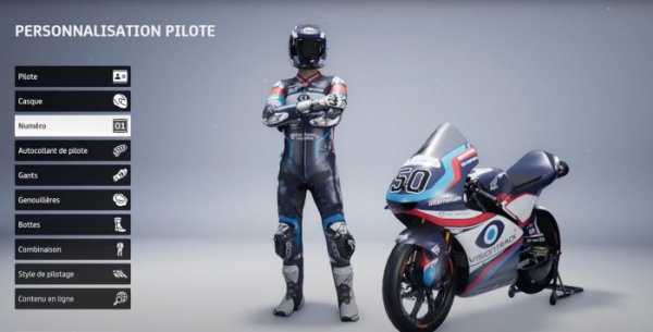 test motogp 23 ps4 personnalisation pilote {JPEG}
