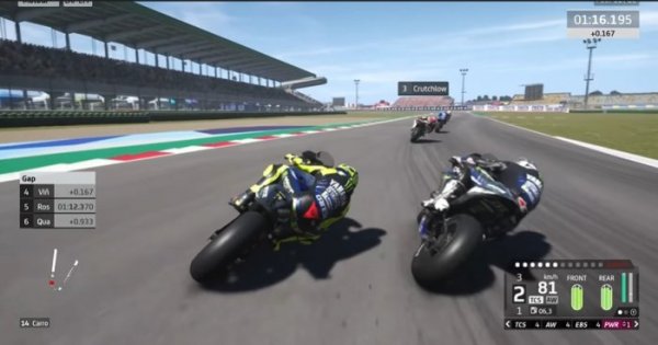 MotoGP20 course jeu vidéo valentino rossi {JPEG}
