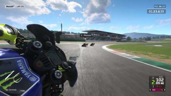 MotoGP20 course jeu vidéo helmet view {JPEG}