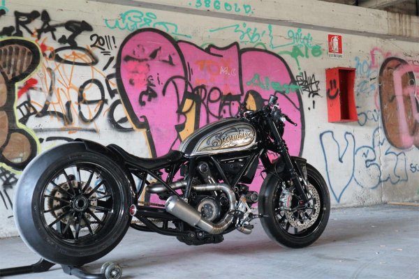 ducati scrambler custom rumble bobber