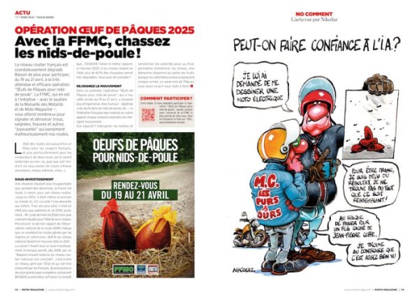 Moto Magazine n°419 actu defense moto nids de poule {JPEG}