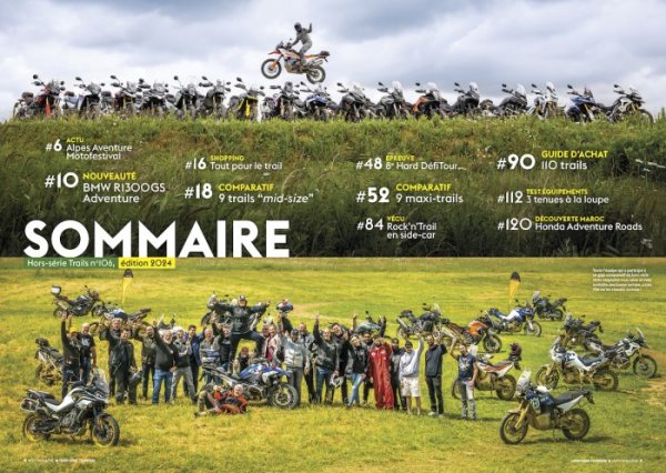 hors-série trails 2024 Moto Magazine sommaire {JPEG}