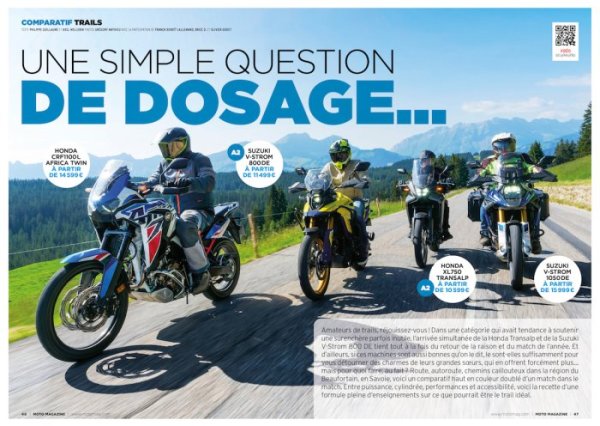 Moto Magazine n°400 comparatif trails {JPEG}