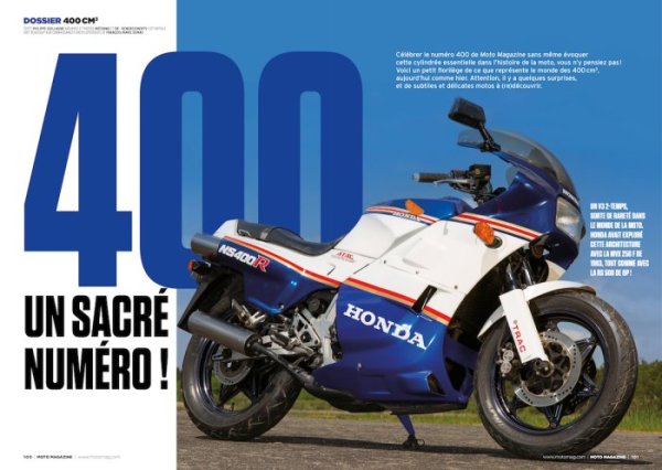 Moto Magazine n°400 dossier motos 400 cm3 {JPEG}