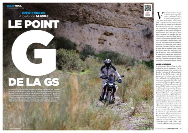 Moto Magazine 407 avril 2024 essai BMW F 900 GS {JPEG}