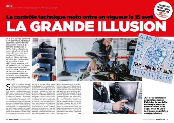 Moto Magazine 408 dossier controle technique moto 2024 {JPEG}