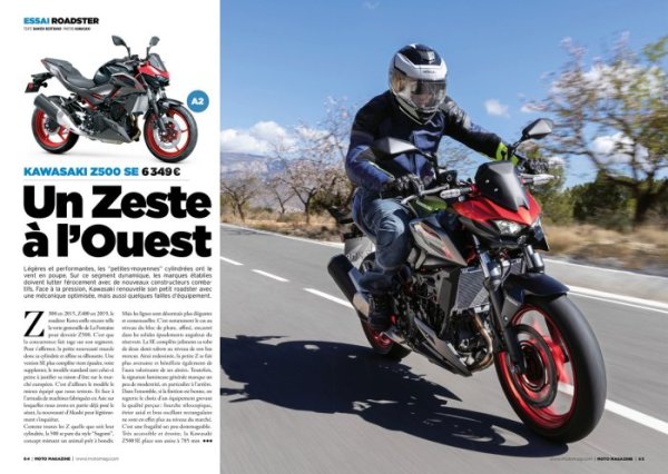 Moto Magazine 408 essai kawasaki z500 {JPEG}