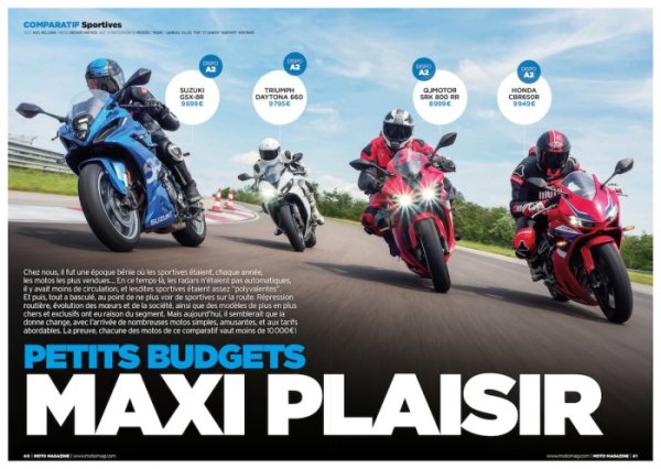 Moto Magazine n°411 comparatif sportive mid-size {JPEG}