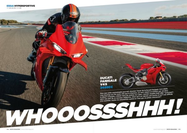 Moto magazine n°414 essai Ducati Panigale V4S 2025 {JPEG}