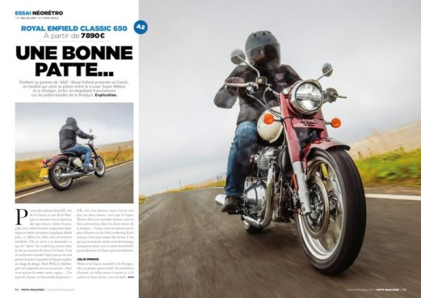 Moto magazine n°414 essai classic 650 {JPEG}