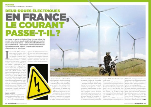 Moto Magazine n°417 moto electrique dossier reportage 2025 {JPEG}