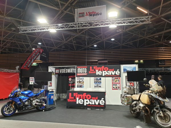 stand motomag yamaha r1 bmw gs luc cotterelle salon du 2 roues lyon 2020